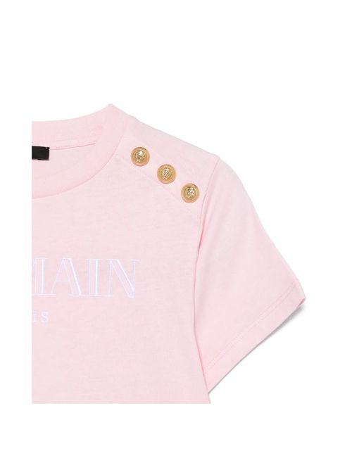 T-shirt, bambina, logata. BALMAIN | BW8A21 Z0116511OR